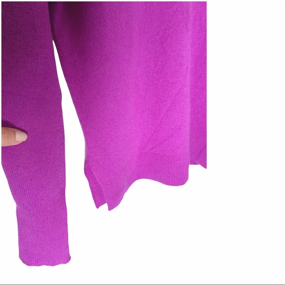 HALOGEN S Double V 100% Cashmere Sweater - Picture 2 of 4